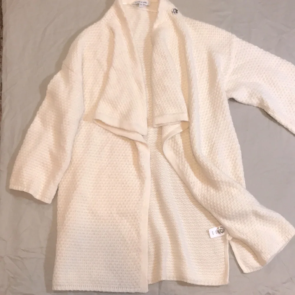 Stunning angora mix sweater coat, M/L - Picture 2 of 9